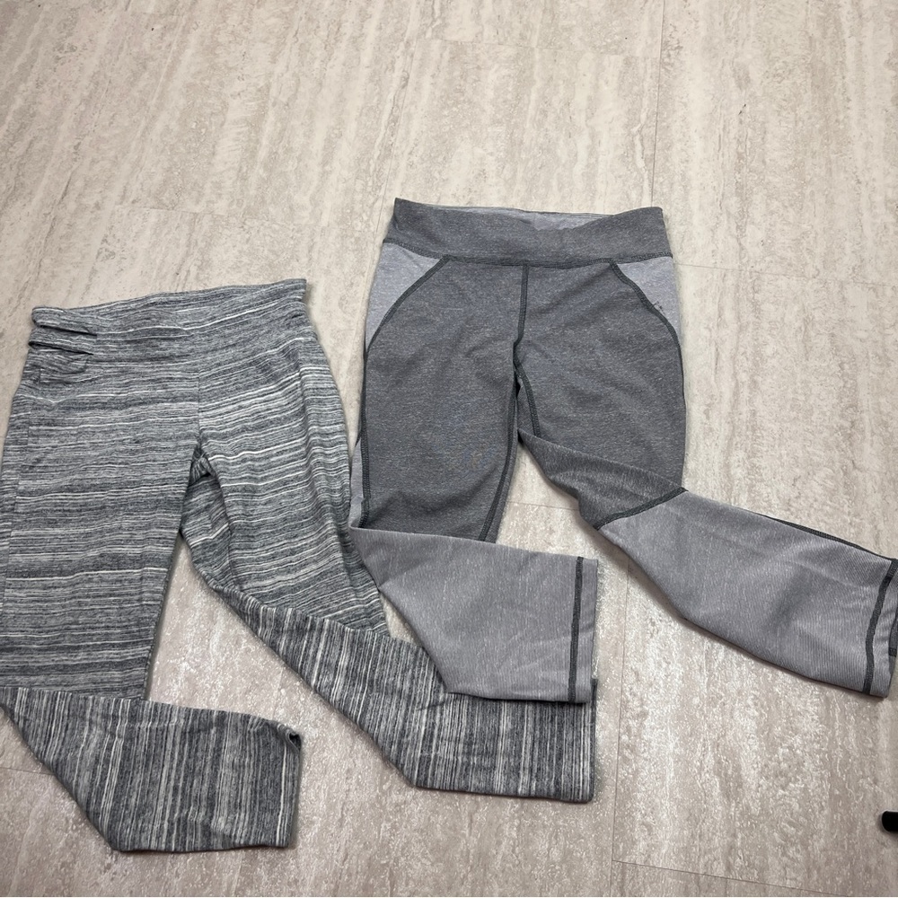 Aeroposta Live Love Dream grey crop leggings workout yoga pants grey small